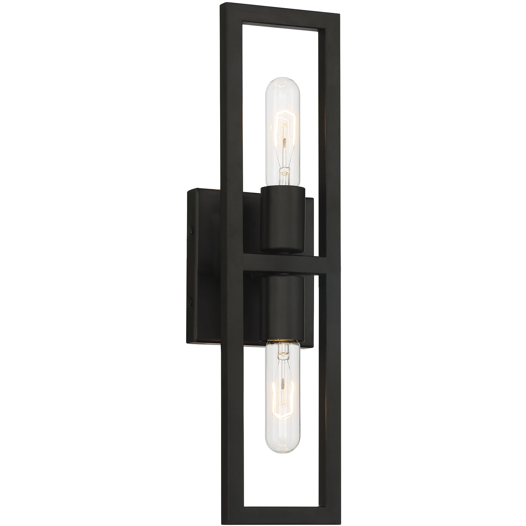 Urban Oasis 2 Light 5 inch Matte Black Wall Sconce Wall Light